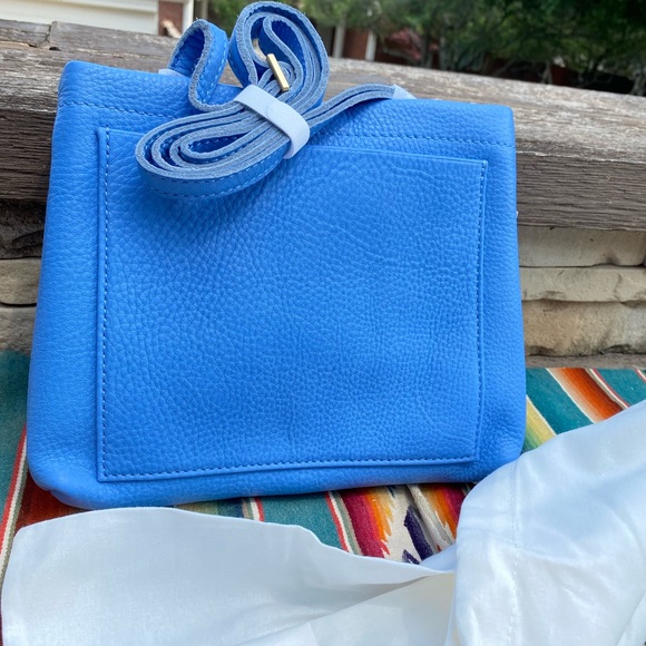 Hammitt Duke Crossbody Clutch Skylight Blue/Brushed Gold NEW - Picture 5 of 8